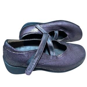 Wolky Women’s Passion Mary Jane Walking Shoes in Brown Caviar Leather Sz-38